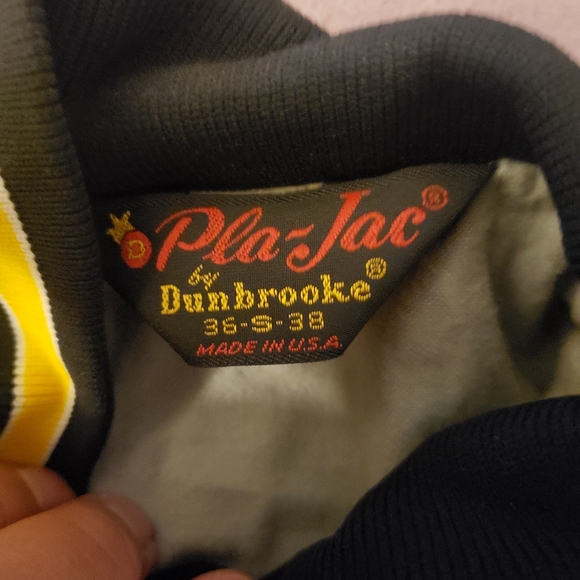 Mens Vtg Wyoming Satin Jacket Pla Jac Sz S - Picture 4 of 6